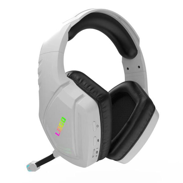 Wired & Wireless Tri-mode Gaming Headset with 3-color backlight, Single Head Beam, Mic with light H207