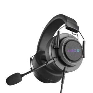 H409 Wired Gaming Headset with 7.1 Stereo Sound, RGB Dynamic Light, Premium Single Head Beam, Detachable Mic, Protein Leather Ear Pad