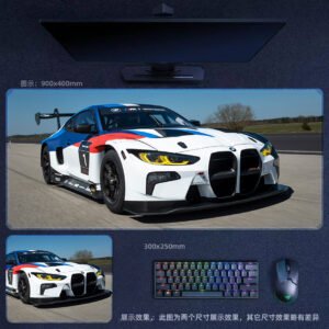BMW GT3, Gaming Mouse Pad - Non-Slip, Large Desk Mat for PC & Laptop
