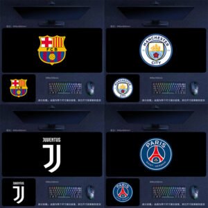 Football Club Logo, Gaming Mouse Pad - Non-Slip, Large Desk Mat for PC & Laptop